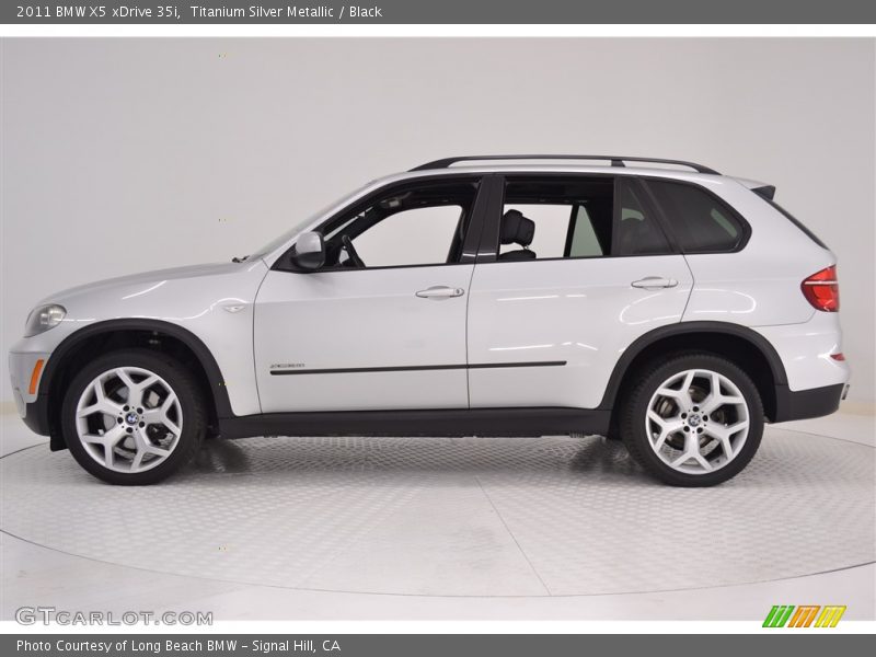 Titanium Silver Metallic / Black 2011 BMW X5 xDrive 35i