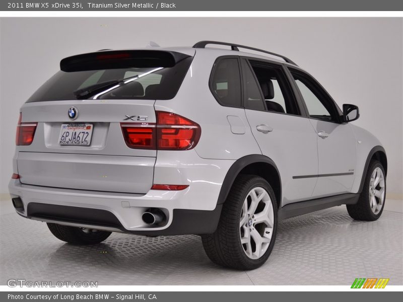 Titanium Silver Metallic / Black 2011 BMW X5 xDrive 35i