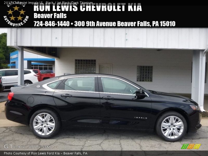 Black / Jet Black/Dark Titanium 2017 Chevrolet Impala LS