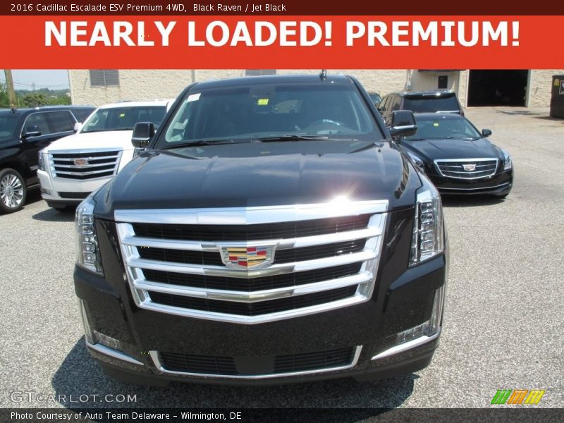 Black Raven / Jet Black 2016 Cadillac Escalade ESV Premium 4WD