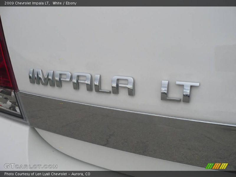 White / Ebony 2009 Chevrolet Impala LT