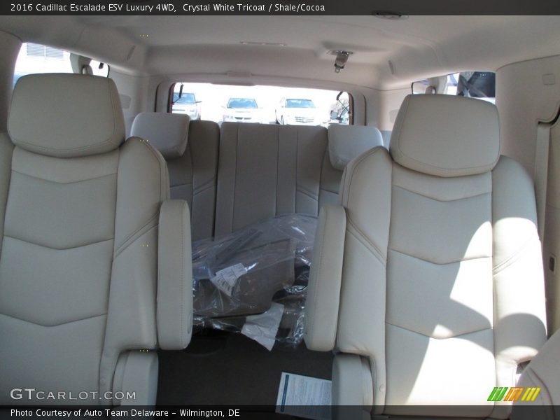Crystal White Tricoat / Shale/Cocoa 2016 Cadillac Escalade ESV Luxury 4WD