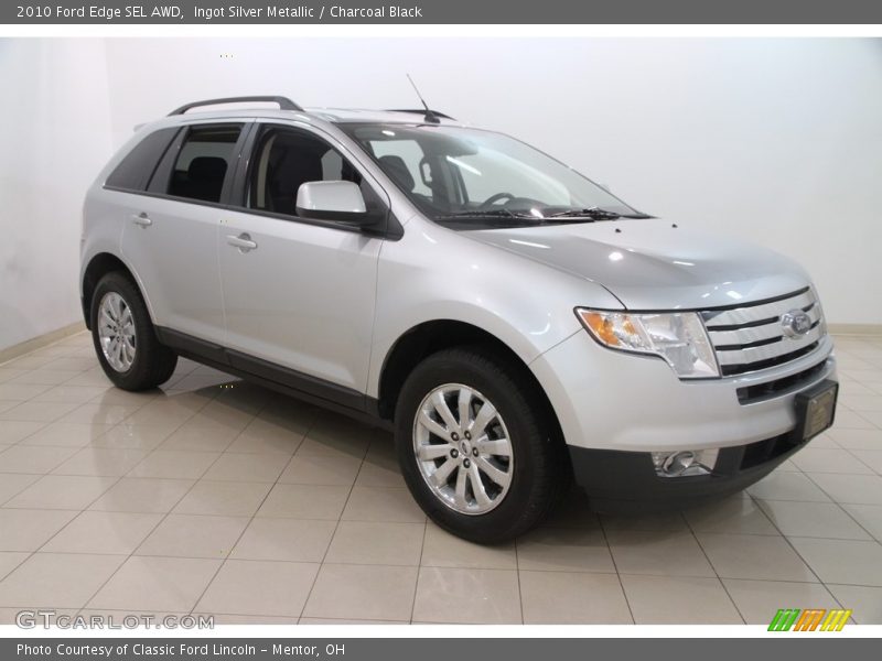 Ingot Silver Metallic / Charcoal Black 2010 Ford Edge SEL AWD