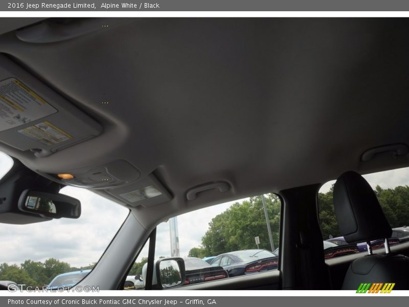 Alpine White / Black 2016 Jeep Renegade Limited
