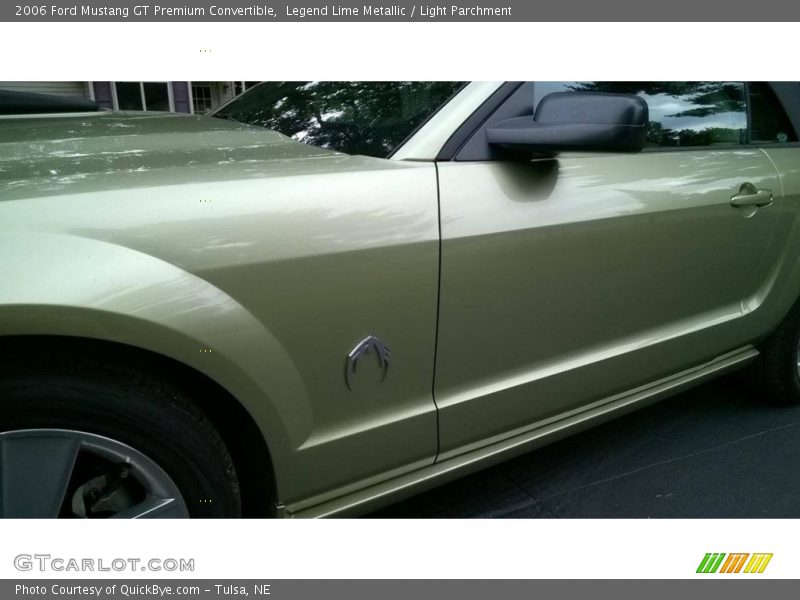 Legend Lime Metallic / Light Parchment 2006 Ford Mustang GT Premium Convertible