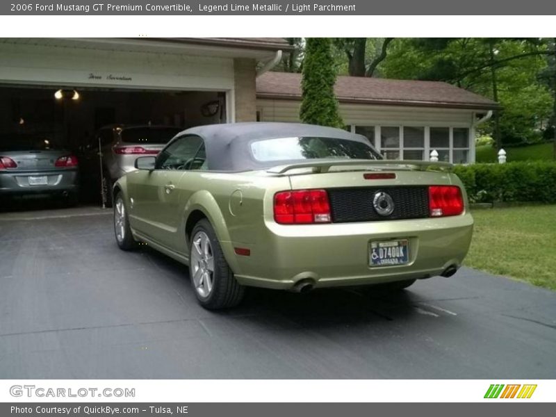 Legend Lime Metallic / Light Parchment 2006 Ford Mustang GT Premium Convertible