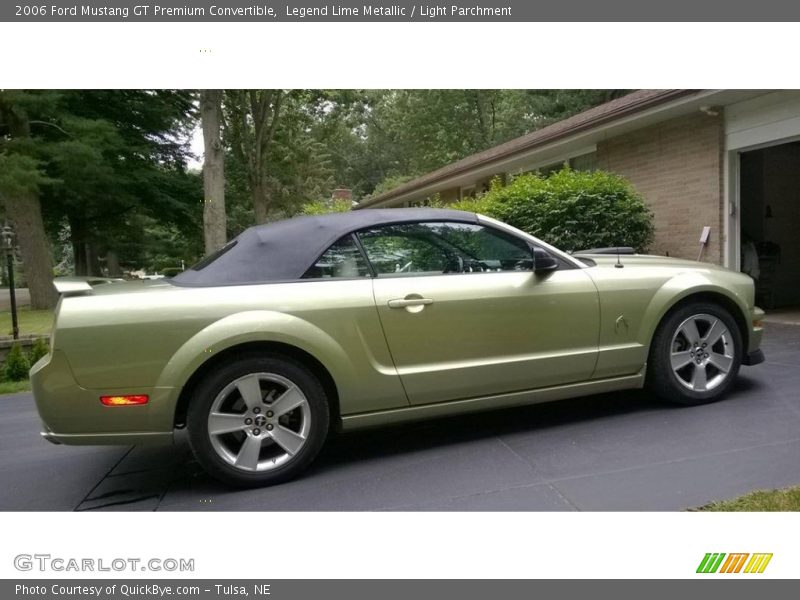 Legend Lime Metallic / Light Parchment 2006 Ford Mustang GT Premium Convertible