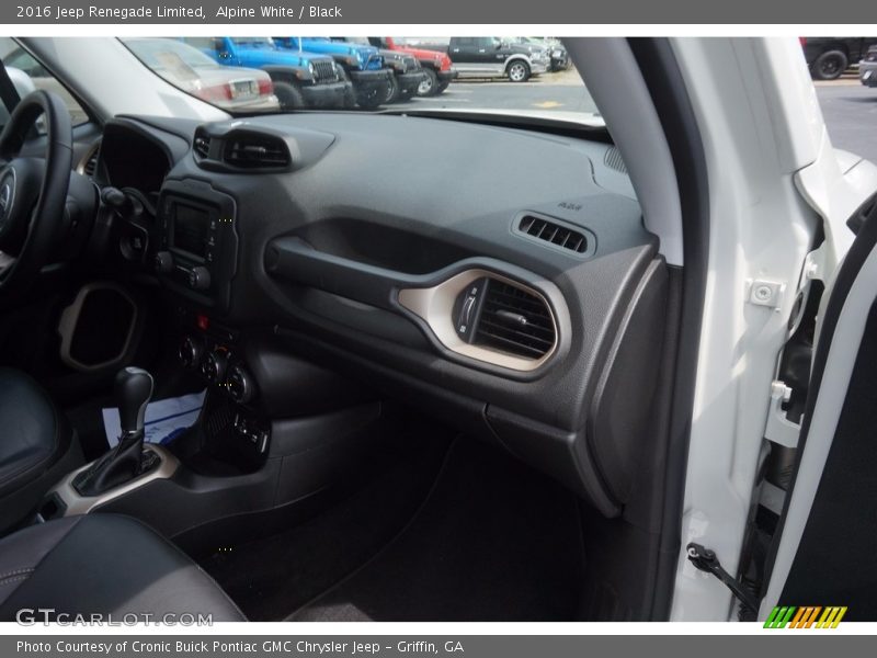 Alpine White / Black 2016 Jeep Renegade Limited