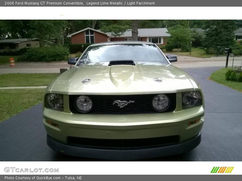 Legend Lime Metallic / Light Parchment 2006 Ford Mustang GT Premium Convertible