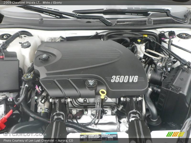 White / Ebony 2009 Chevrolet Impala LT