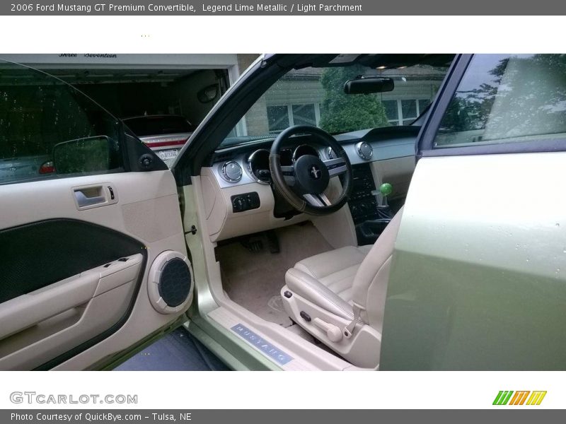 Legend Lime Metallic / Light Parchment 2006 Ford Mustang GT Premium Convertible