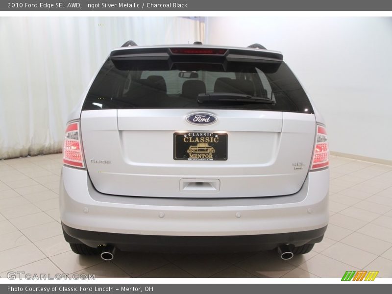 Ingot Silver Metallic / Charcoal Black 2010 Ford Edge SEL AWD