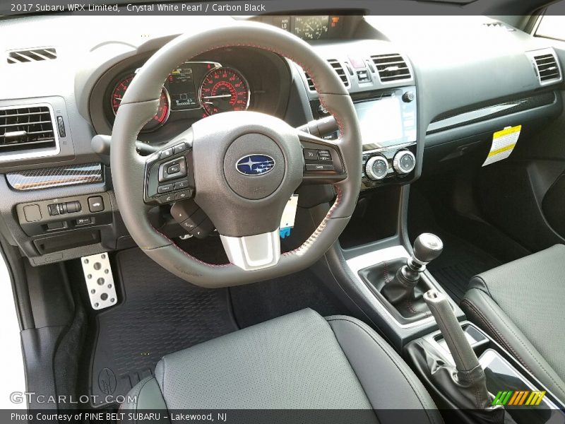  2017 WRX Limited Carbon Black Interior