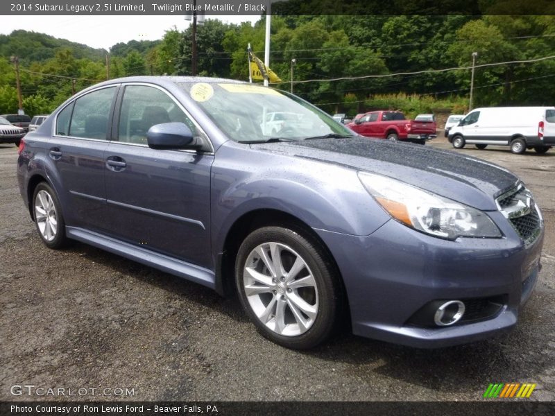 Twilight Blue Metallic / Black 2014 Subaru Legacy 2.5i Limited