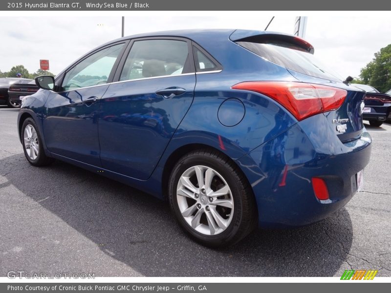 Windy Sea Blue / Black 2015 Hyundai Elantra GT