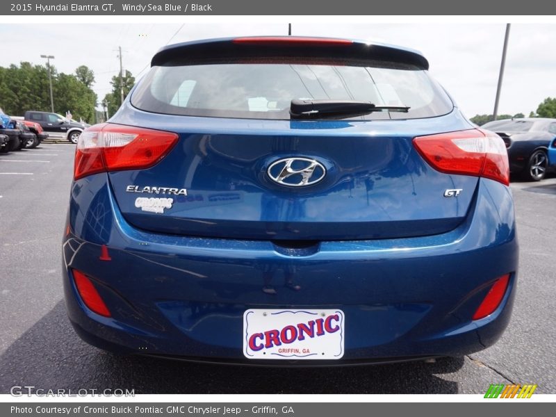 Windy Sea Blue / Black 2015 Hyundai Elantra GT