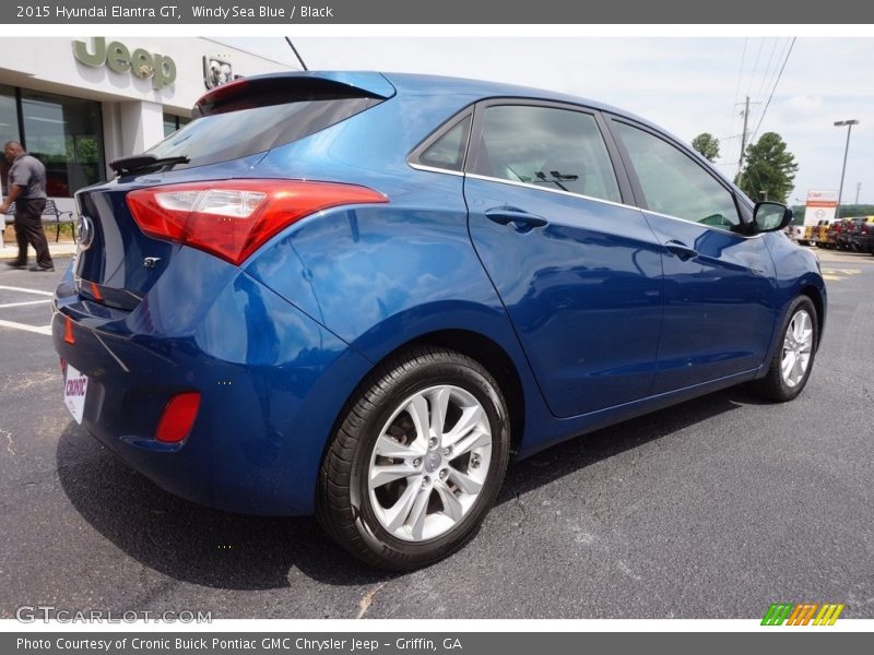 Windy Sea Blue / Black 2015 Hyundai Elantra GT
