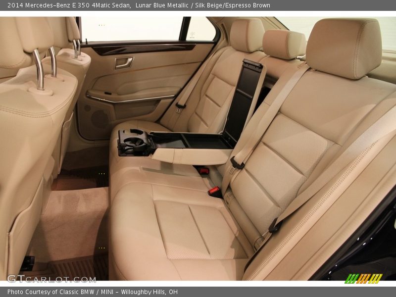 Lunar Blue Metallic / Silk Beige/Espresso Brown 2014 Mercedes-Benz E 350 4Matic Sedan