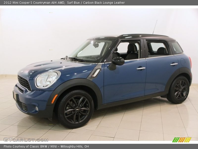 Surf Blue / Carbon Black Lounge Leather 2012 Mini Cooper S Countryman All4 AWD
