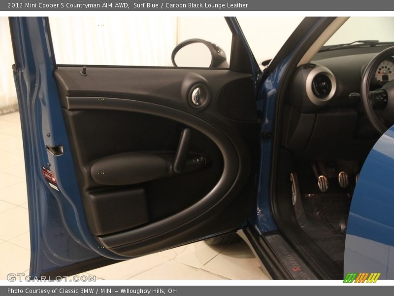 Surf Blue / Carbon Black Lounge Leather 2012 Mini Cooper S Countryman All4 AWD