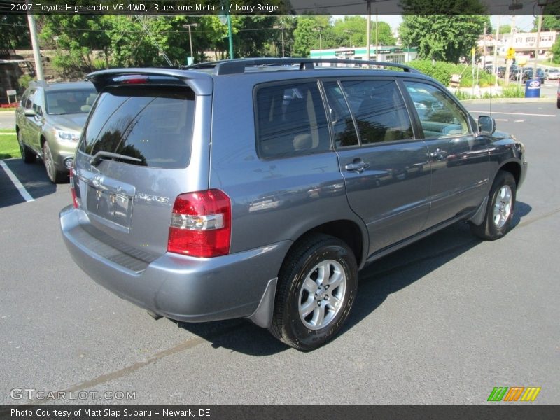 Bluestone Metallic / Ivory Beige 2007 Toyota Highlander V6 4WD