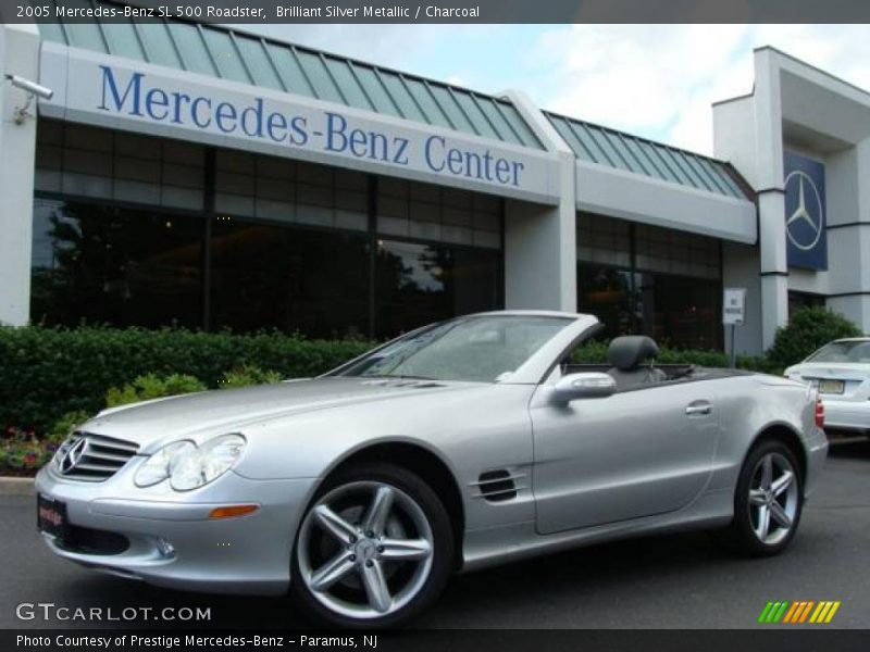 Brilliant Silver Metallic / Charcoal 2005 Mercedes-Benz SL 500 Roadster