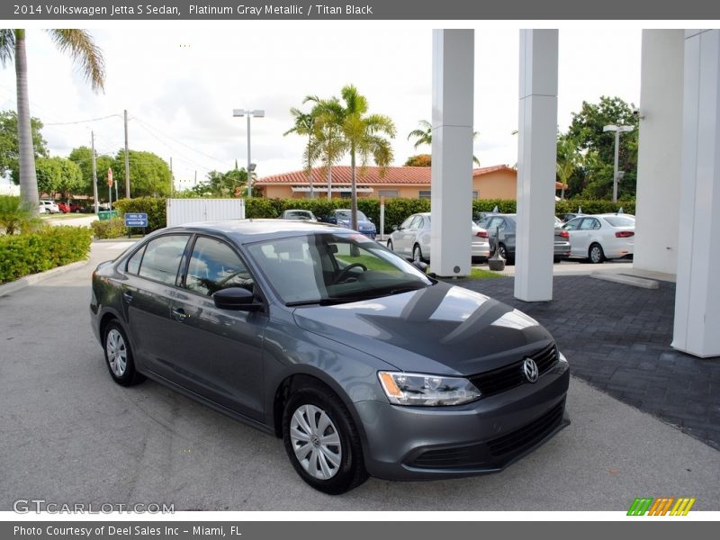 Platinum Gray Metallic / Titan Black 2014 Volkswagen Jetta S Sedan