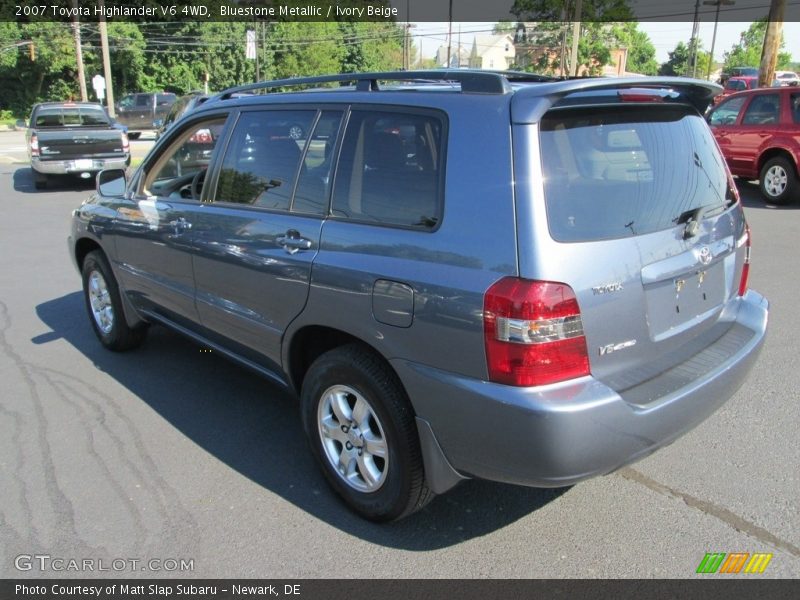 Bluestone Metallic / Ivory Beige 2007 Toyota Highlander V6 4WD