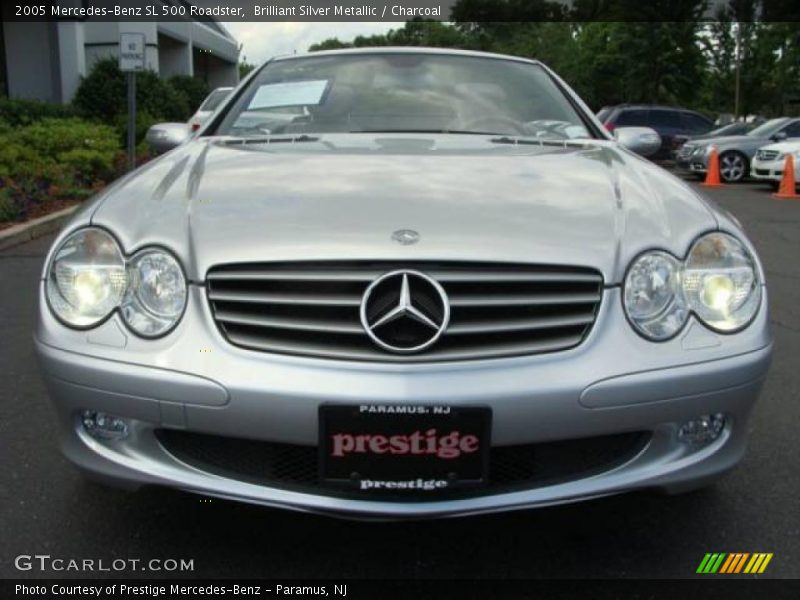 Brilliant Silver Metallic / Charcoal 2005 Mercedes-Benz SL 500 Roadster