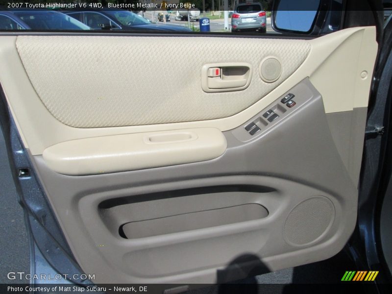 Bluestone Metallic / Ivory Beige 2007 Toyota Highlander V6 4WD