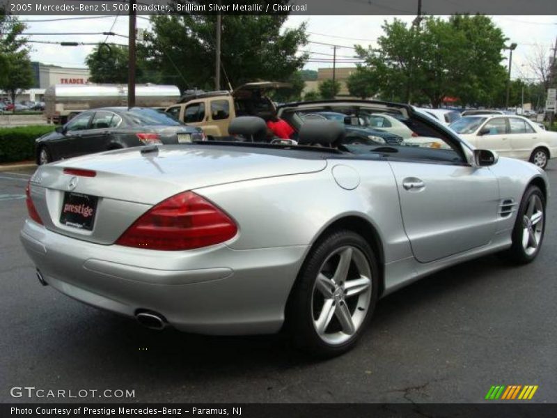 Brilliant Silver Metallic / Charcoal 2005 Mercedes-Benz SL 500 Roadster