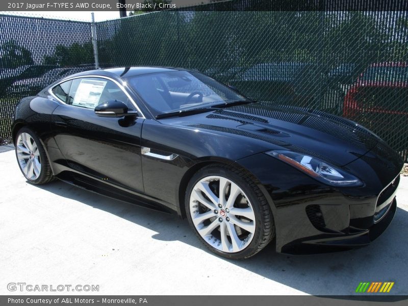 Ebony Black / Cirrus 2017 Jaguar F-TYPE S AWD Coupe