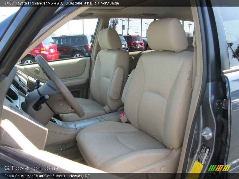 Bluestone Metallic / Ivory Beige 2007 Toyota Highlander V6 4WD