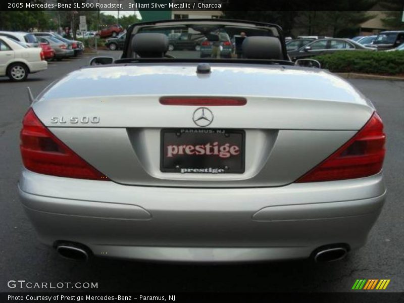 Brilliant Silver Metallic / Charcoal 2005 Mercedes-Benz SL 500 Roadster