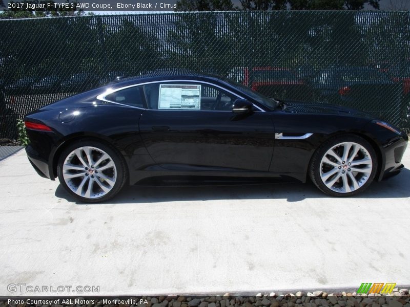 Ebony Black / Cirrus 2017 Jaguar F-TYPE S AWD Coupe