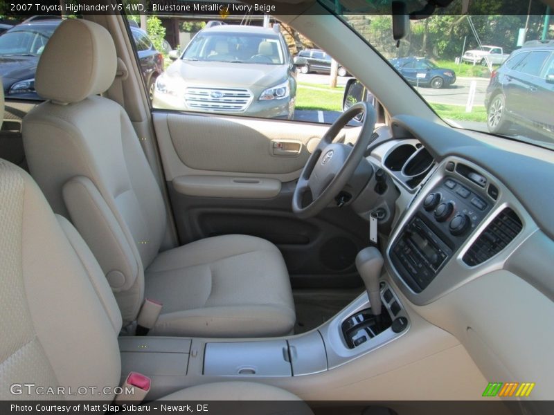 Bluestone Metallic / Ivory Beige 2007 Toyota Highlander V6 4WD