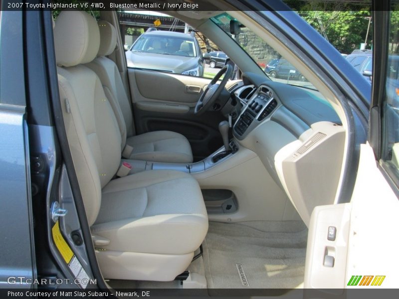 Bluestone Metallic / Ivory Beige 2007 Toyota Highlander V6 4WD