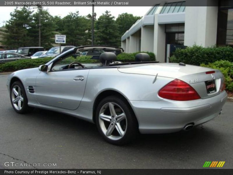 Brilliant Silver Metallic / Charcoal 2005 Mercedes-Benz SL 500 Roadster