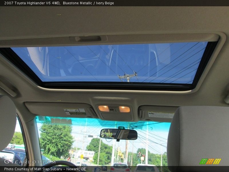 Bluestone Metallic / Ivory Beige 2007 Toyota Highlander V6 4WD
