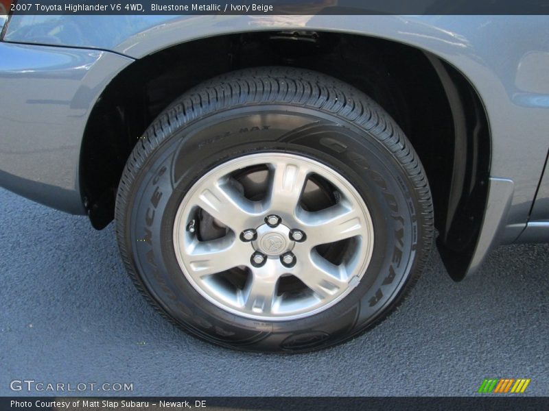 Bluestone Metallic / Ivory Beige 2007 Toyota Highlander V6 4WD