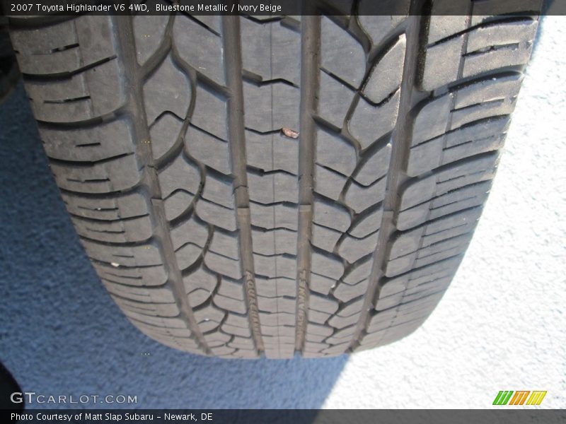 Bluestone Metallic / Ivory Beige 2007 Toyota Highlander V6 4WD