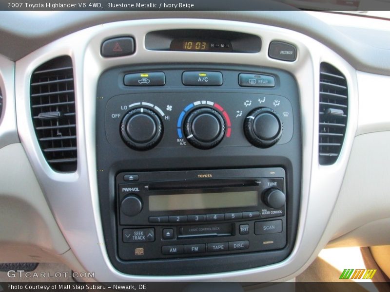 Bluestone Metallic / Ivory Beige 2007 Toyota Highlander V6 4WD