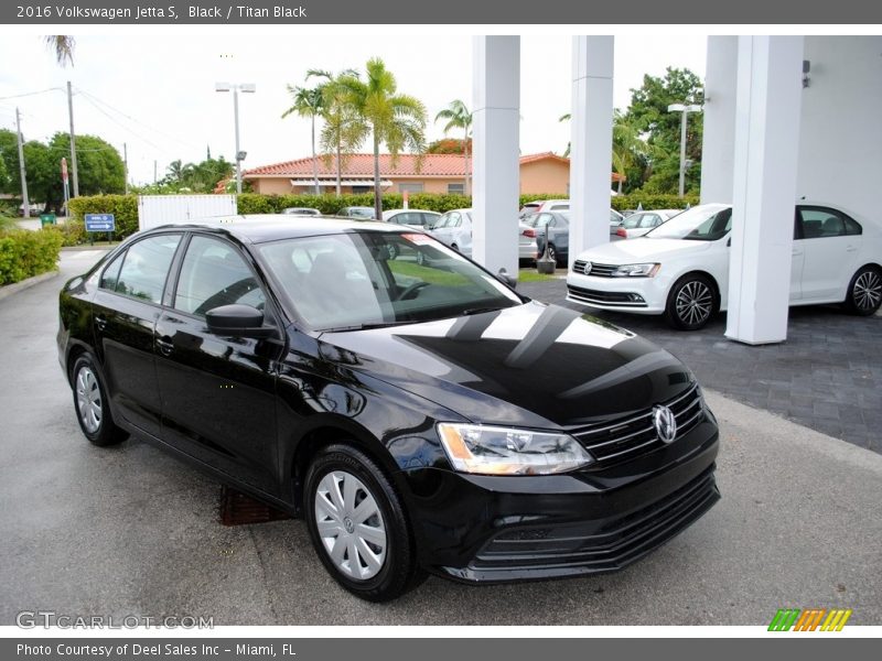 Black / Titan Black 2016 Volkswagen Jetta S