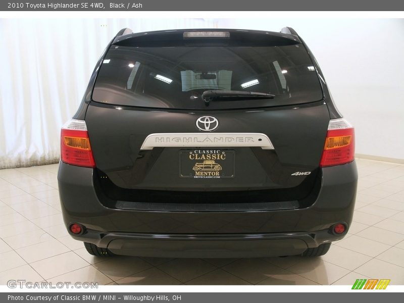 Black / Ash 2010 Toyota Highlander SE 4WD