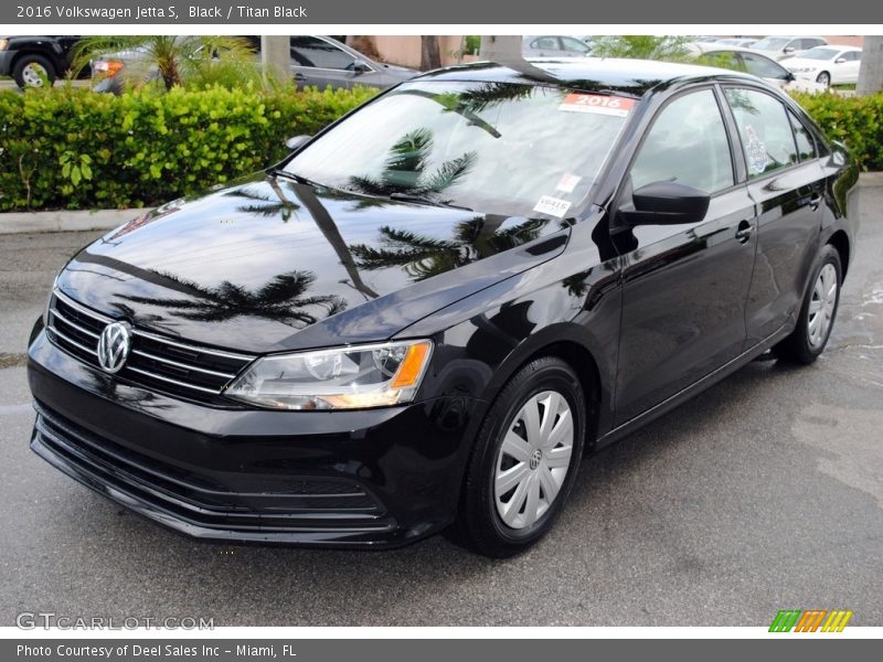 Black / Titan Black 2016 Volkswagen Jetta S