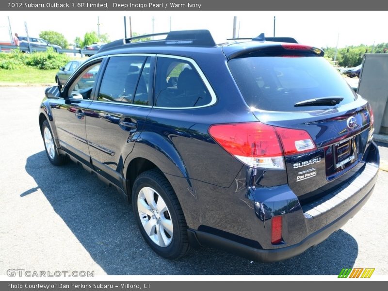 Deep Indigo Pearl / Warm Ivory 2012 Subaru Outback 3.6R Limited