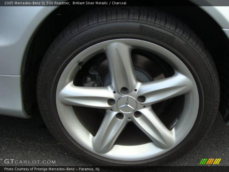 Brilliant Silver Metallic / Charcoal 2005 Mercedes-Benz SL 500 Roadster