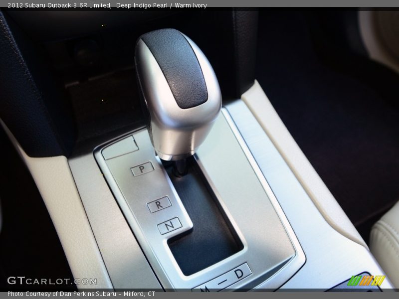 Deep Indigo Pearl / Warm Ivory 2012 Subaru Outback 3.6R Limited