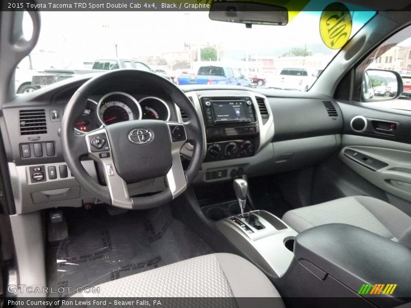 Black / Graphite 2015 Toyota Tacoma TRD Sport Double Cab 4x4