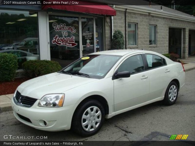 Dover White Pearl / Gray 2007 Mitsubishi Galant ES